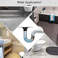 Vista 5 de Kit de brida para desagüe de ducha compatible con desagüe de ducha Schluter Systems kerdi, con brida vertical ABS de 2 pulgadas, tubo de plástico