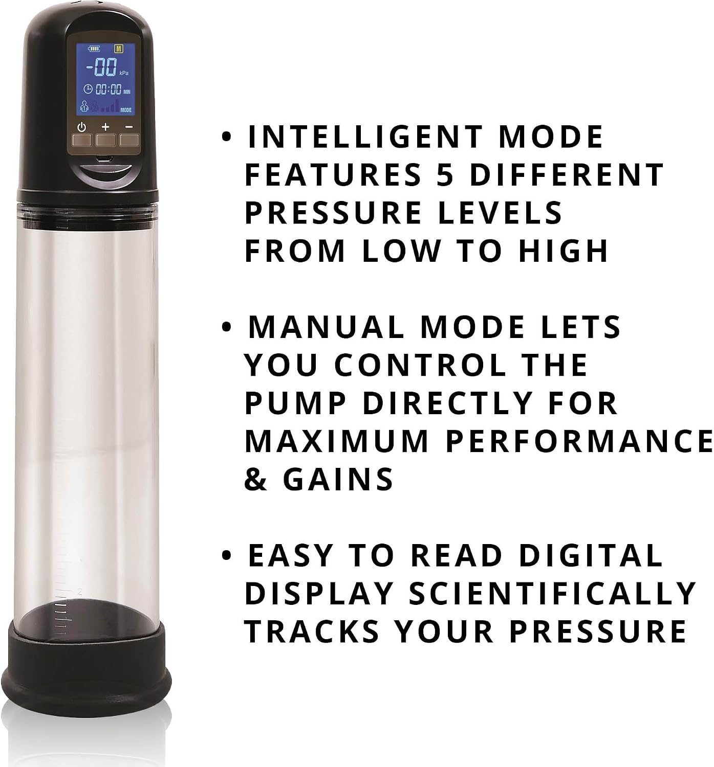 Adam & Eve Adam's Rechargeable Penis Pump, Dick Erection Enlarger Sucker Adult Sex Toy for Men, Electric Cock Stretcher Stimulation Device & Extender, Bigger & Harder Erections, 8.25 in Insertable