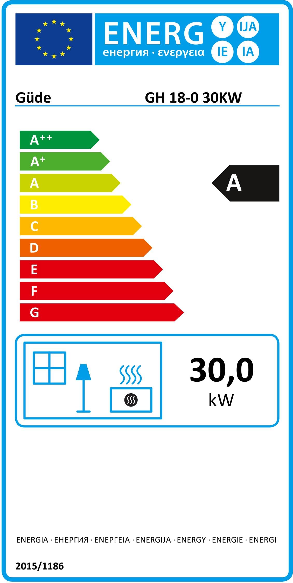 Güde GH 18-0 akumulatorowa dmuchawa grzewcza gazowa, 30 kW (palnik ze stali nierdzewnej, zapłon piezoelektryczny, reduktor ciśnienia, bez akumulatora i ładowarki), niebieska [klasa energetyczna A]