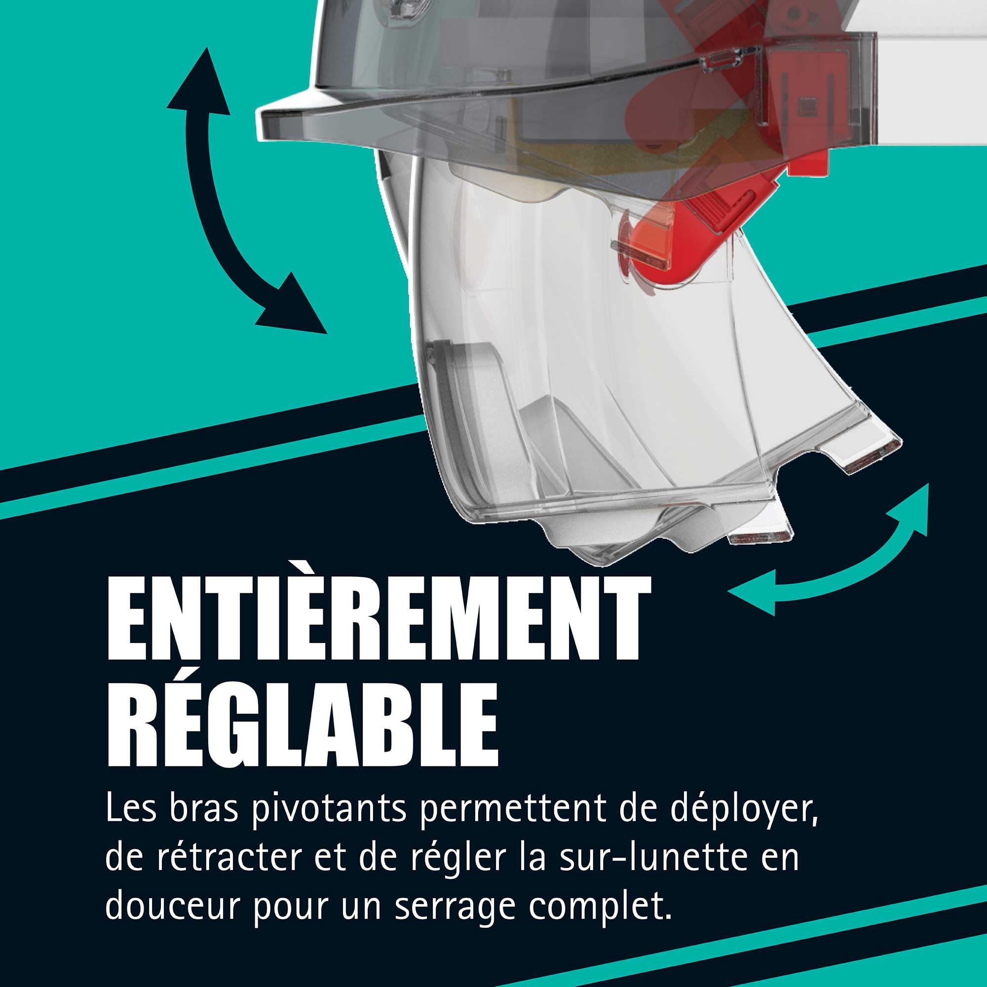 JSP Evo VISTALENS Casque de sécurité avec Lunettes intégrées - Aéré - Blanc/Fumé - Casque Chantier avec visière de Protection pour démolition, Industrie & travaux Routiers - en 397
