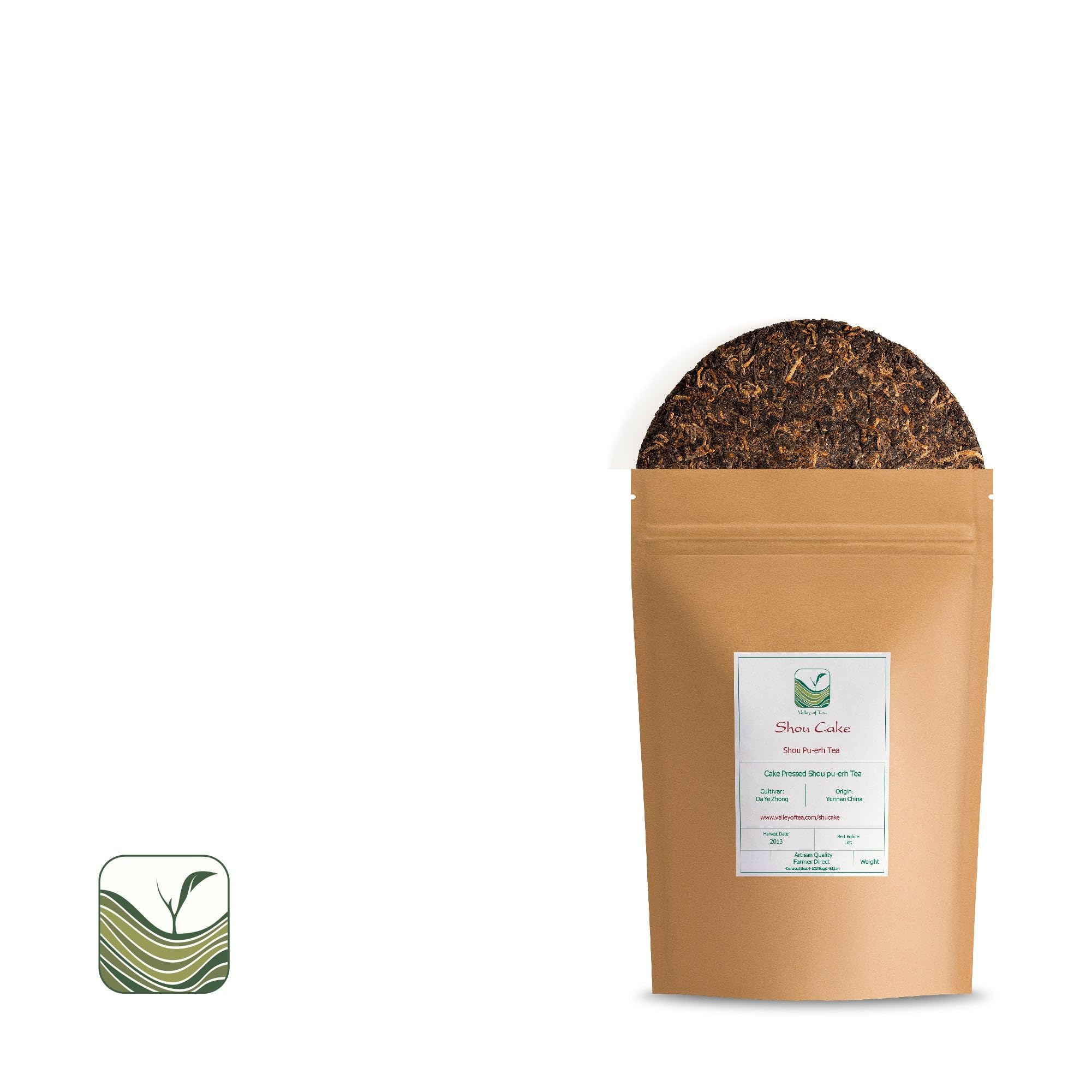 Shou Pu-erh Tea Cake Pressed - Fermented Pu Er Red Tea - Ripend Puh Er - Puer Loose Leaf Tea