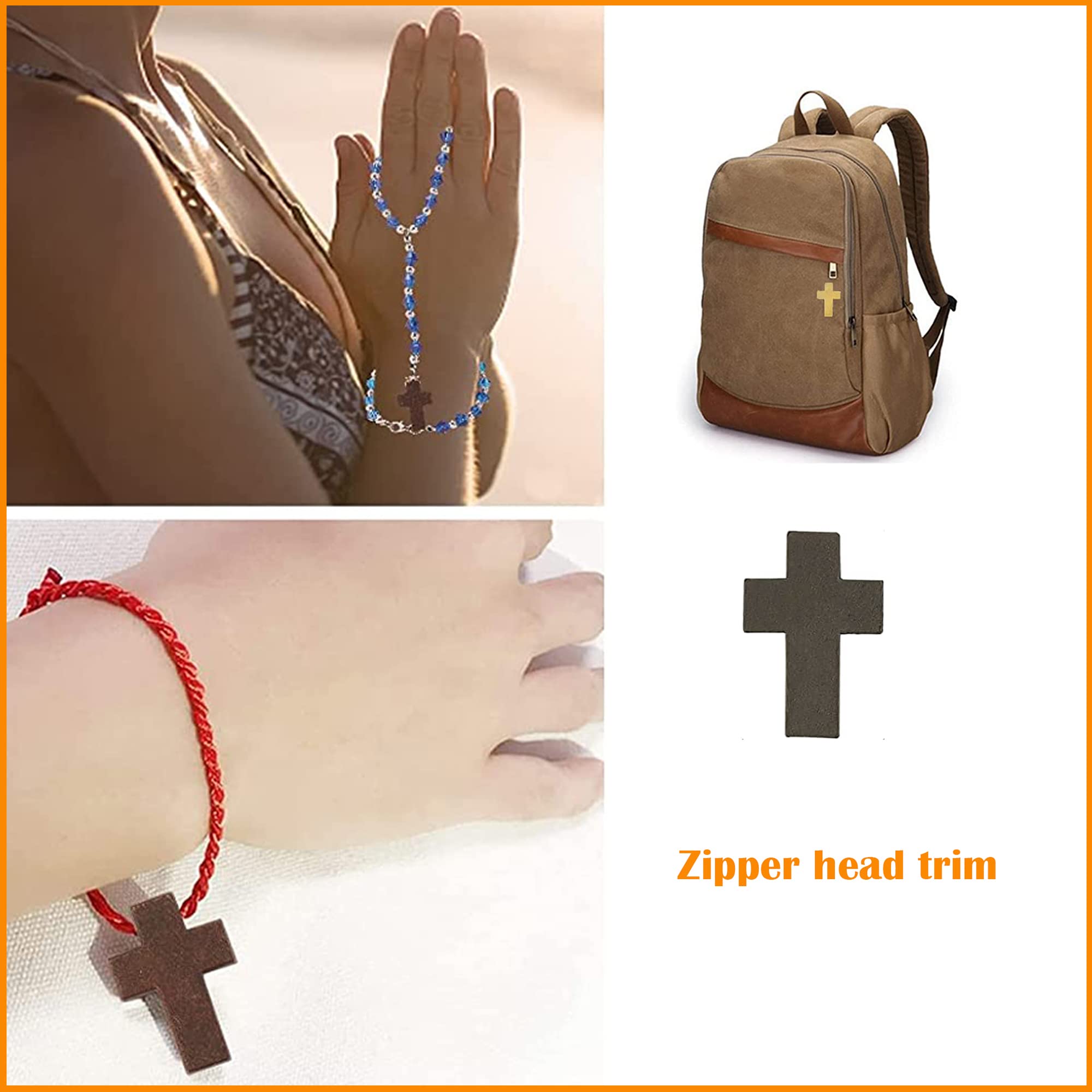 200 Croci In Legno Per Bomboniere - Ciondoli Per Gioielli Fai Da Te, 22x15mm - Foto 7