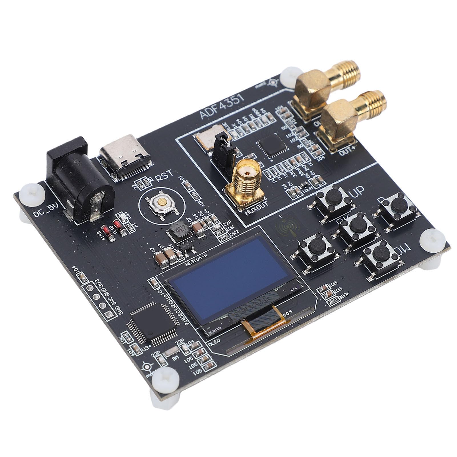 Bewinner Modulo Ad Anello Bloccato di Fase Scheda di Sviluppo Sintetizzatore di Frequenza Ad Alta Precisione per Test RF e Analisi del Segnale 35 MHz-4,4 GHz