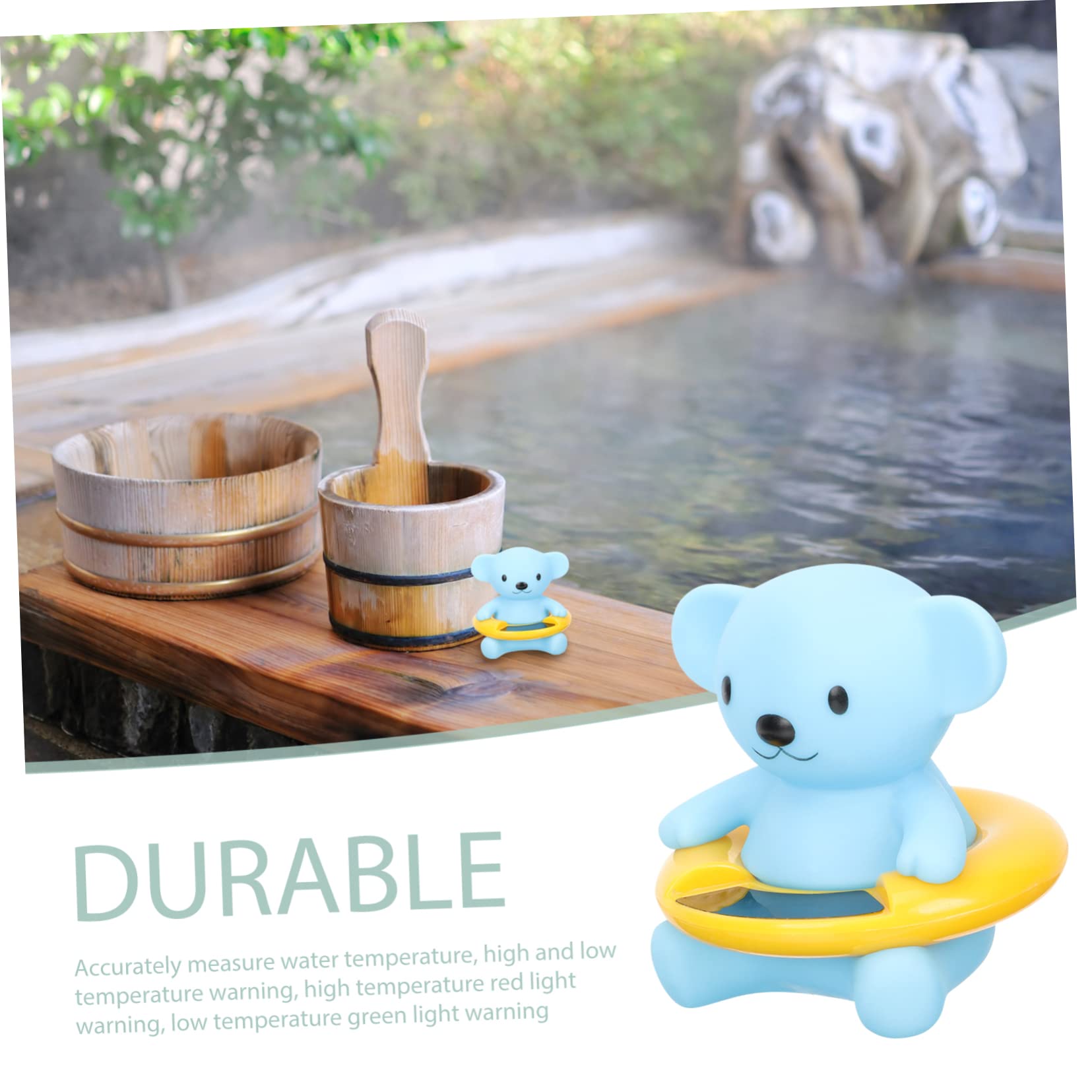 Sosoport 3 Pz Termometro Per Acqua Bagno Giocattolo Per Il Bagnetto Galleggiante Stanza Digitale Per Neonati Acqua Di Sicurezza Per Bambini Gel Di Silice Cartone Animato Bambino Vasca