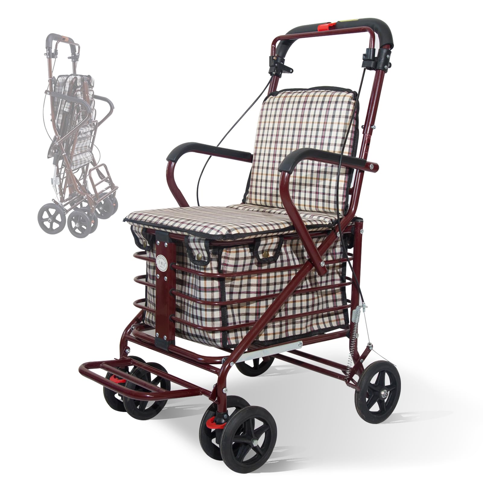 小物入れ 70s Shopping cart Amazon.com: Heavy Duty Foldable