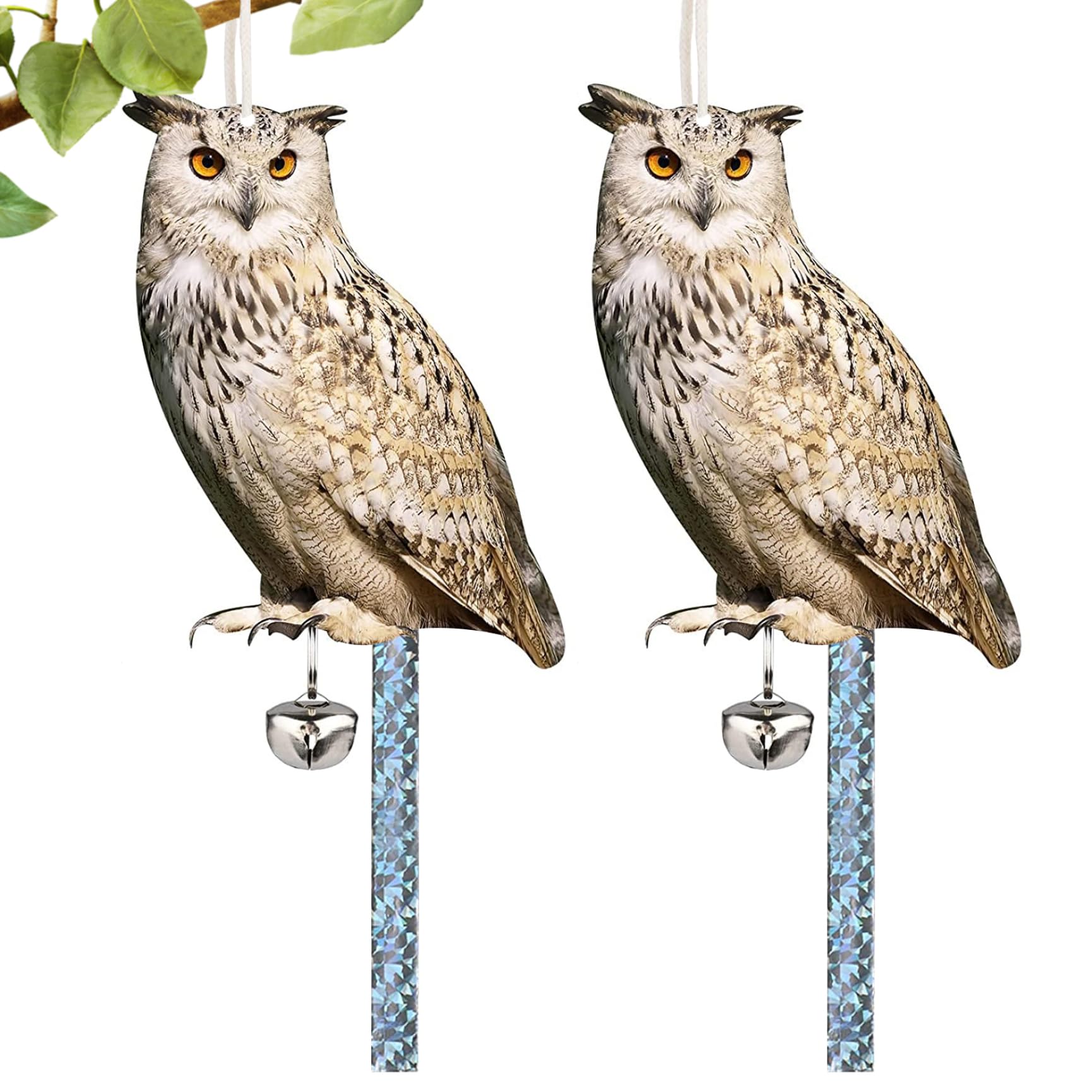 Avesos de pájaros para jardines con acabado realista y estructura impermeable de lujo