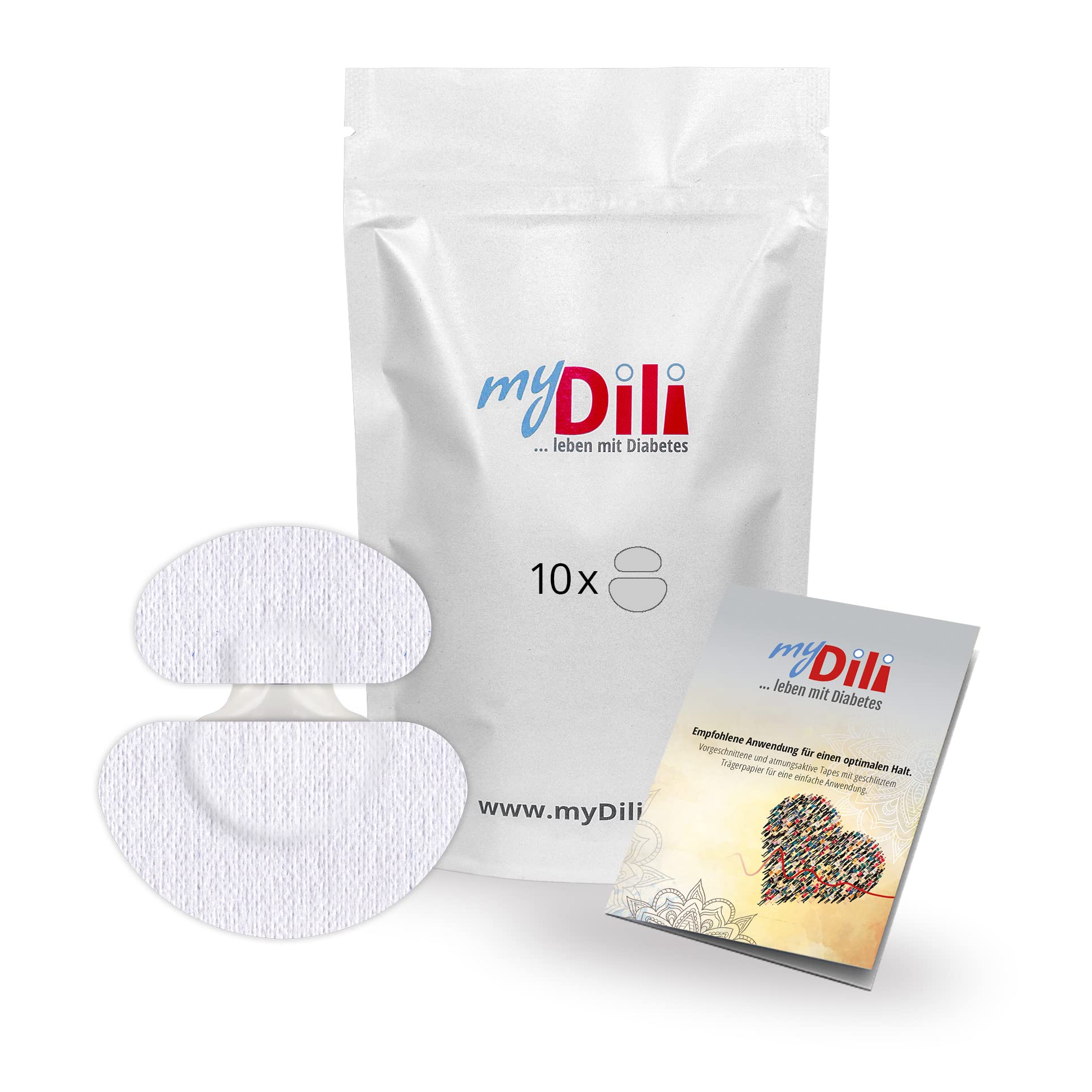 Plasters Patches for The Medtronic Guardian Sensor DiaTape Sensitive myDili Size 10 Pieces