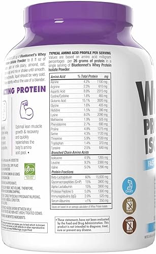 Miniatura 9 de Bluebonnet Nutrición 100 Natural Proteína WHEY Isolate Powder 743715015654 1 1
