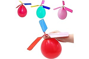Kids Toy Balloon Helicopter x12: Kids Outdoor Fun & Party Favor Idea