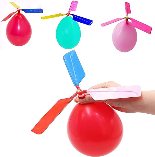 Juguete para niños globo helicóptero paquete de 12 Regalo del día del niño accesorio para fiestas cesta de pascuas medias navideñas o cumpleaños