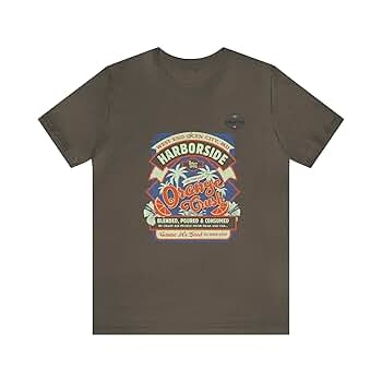 Sea Front T Shirt, Vintage Orange Crush T Shirt, Crush