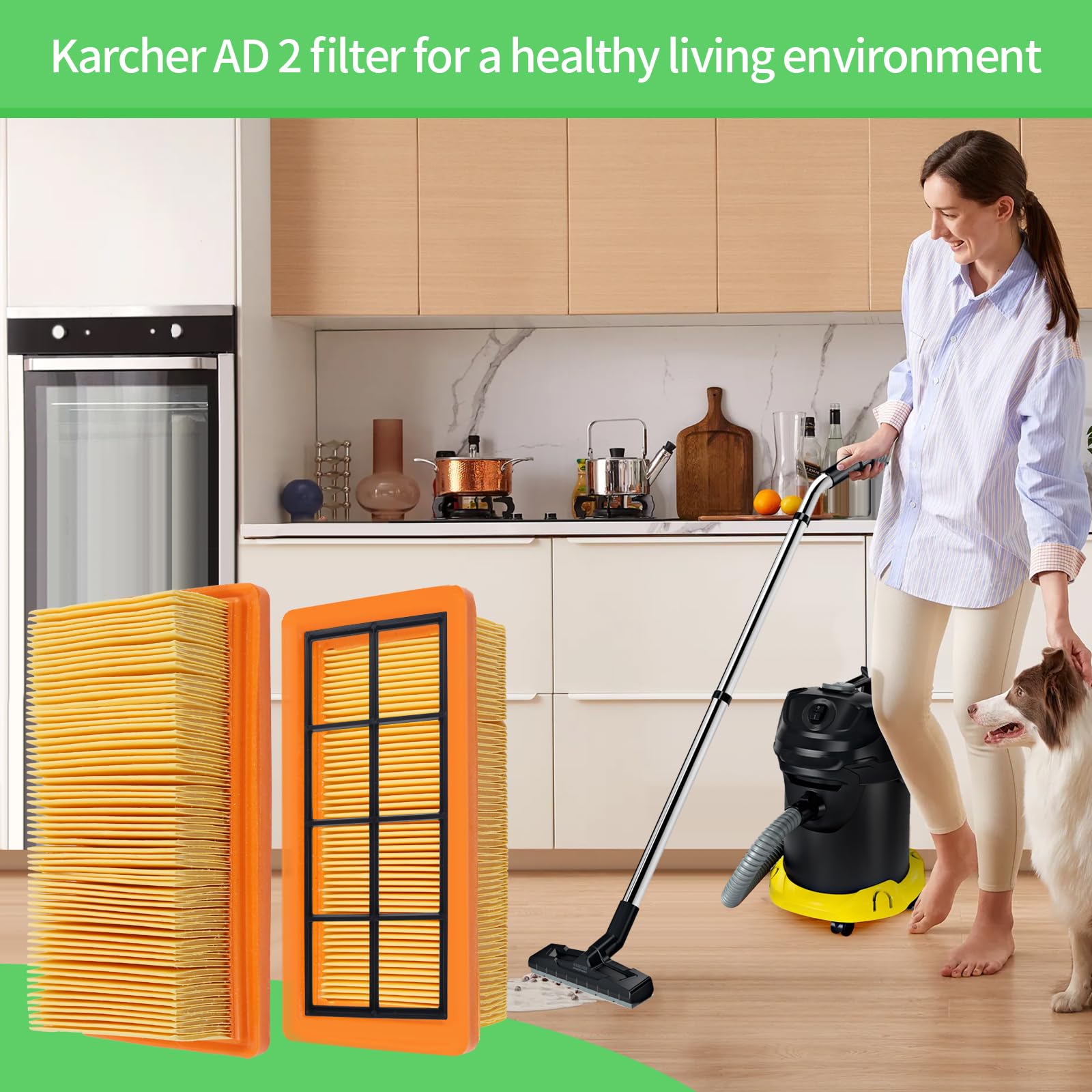 Filtre À Air Compatible avec Aspirateur AD 4 Premium Kärcher Filtre À Air Compatible avec Aspirateur AD 4 Premium Kärcher