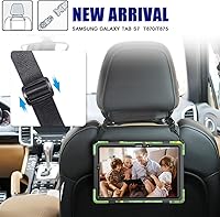 Vista 5 de IVY Funda con función atril de 360 grados compatible con Samsung Galaxy Tab A 9.7 2015 (SM-T550) con correa para la muñeca y correa para el hombro