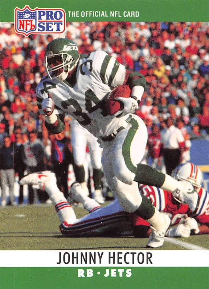 1990 Pro Set Football 235 Johnny Hector New York Jets