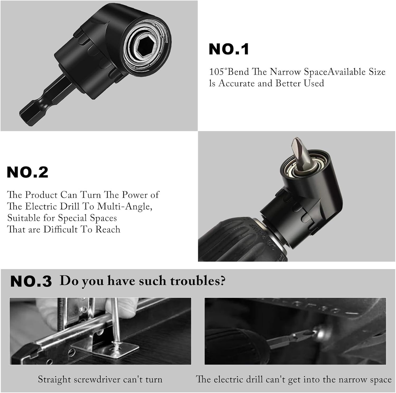 22Pcs Magnetic Screwdriver Bit Set-Phillips Impact Anti Slip Bits and Right Angle Drill Attachment & Short Screwdriver Bits, Used for Electric Hand Tool