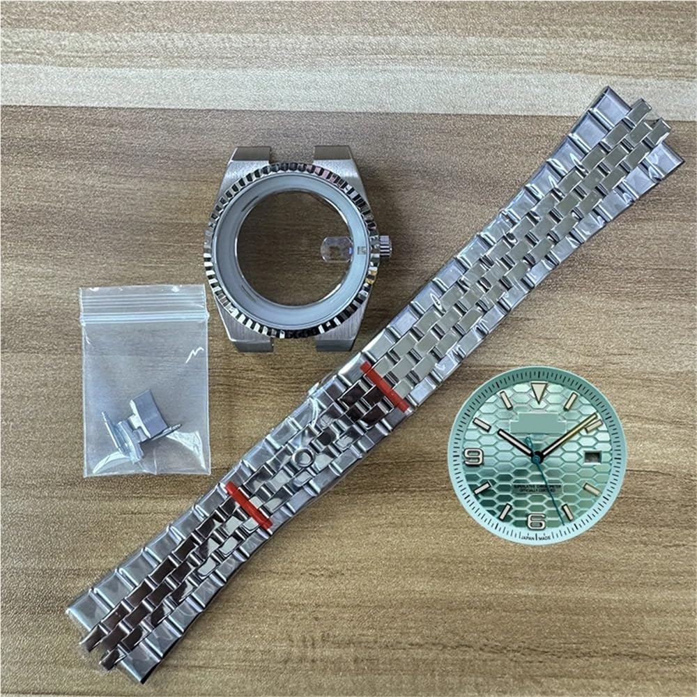 TOP 39,5 mm Land-Dweller-Uhrengehäuse mit Armband und 33,8 mm Zifferblatt