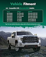 Vista 6 de SCITOO Espejos de remolque compatibles con Chevy 2019-2022 para Chevy para Silverado para GMC para Serria 2500 3500 espejos de remolque