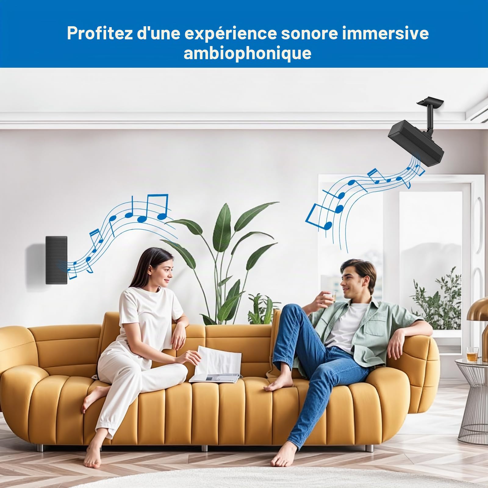 UB-20 Série II Support Mural pour All Bose CineMate Lifestyle AM10 AM15 AM6 AM-16 Series ST535 ST525 ST520 535III 525III CM520 SoundTouch JC-II Virtually Invisible 300 Lifestyle 600 Support de Plafond