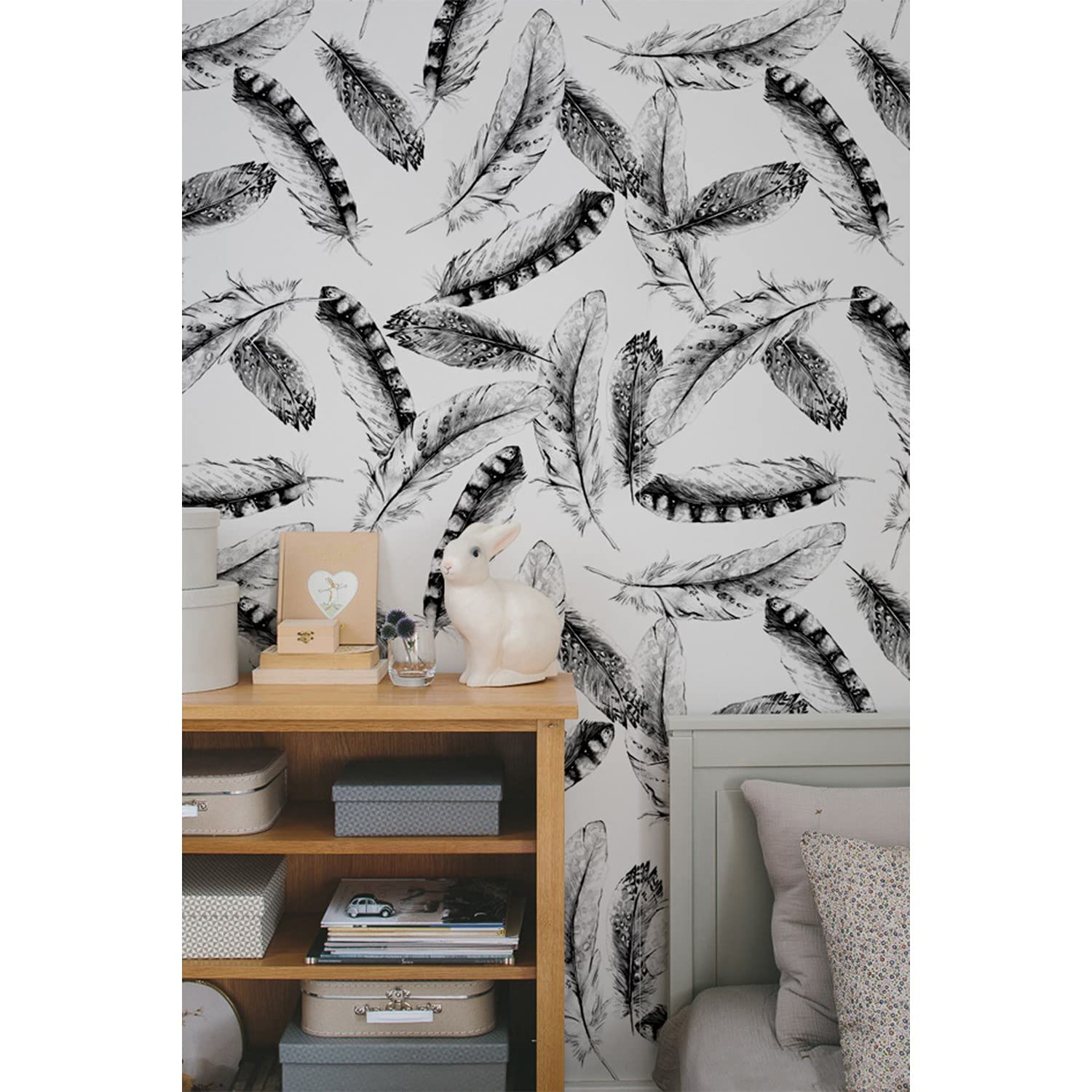 Papier Peint 250x250 cm Magic-Stick Aile de Featherbird Coloray Décoration Murale Salon
