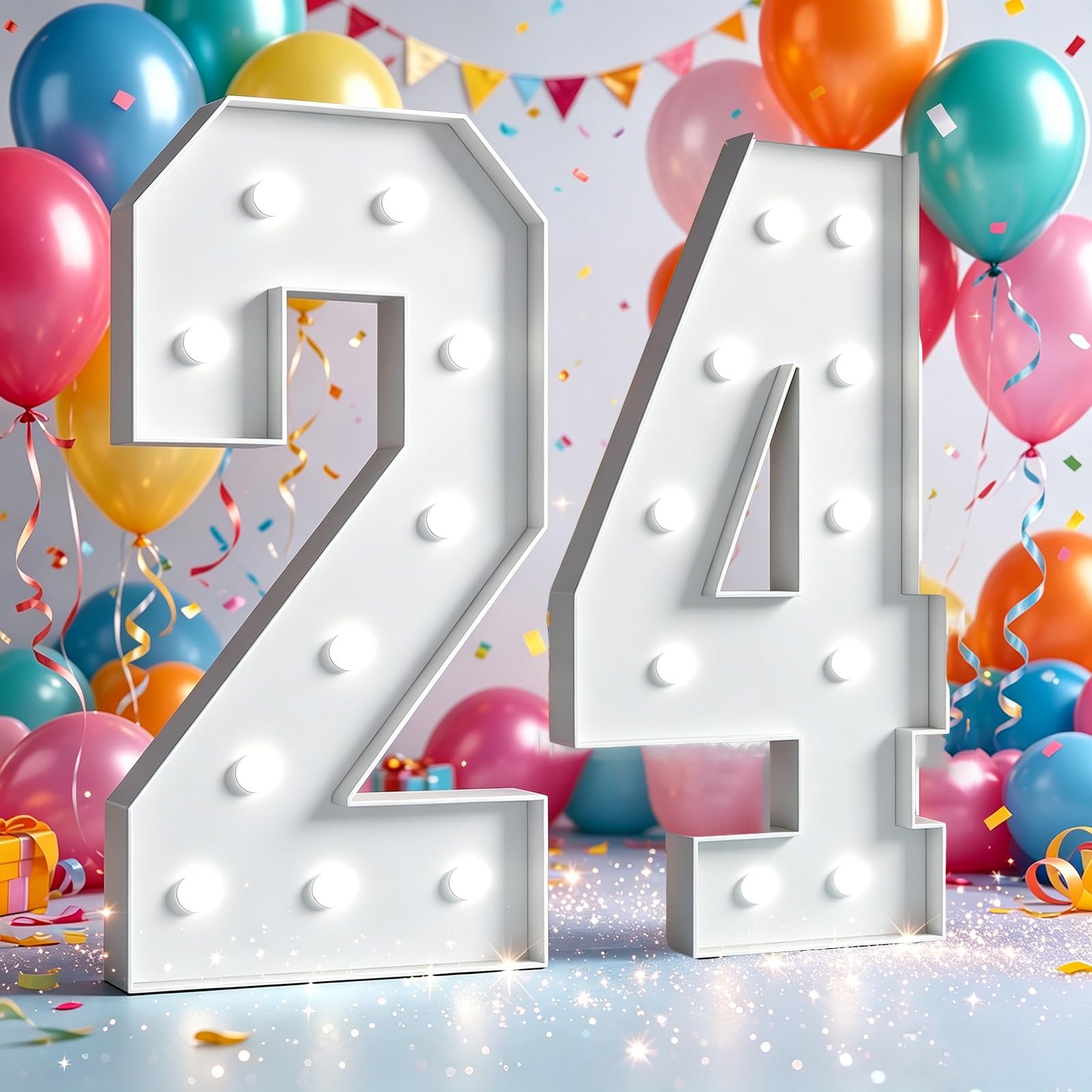 Marquee Light Up Numbers Birthday Party Decor Large Signs