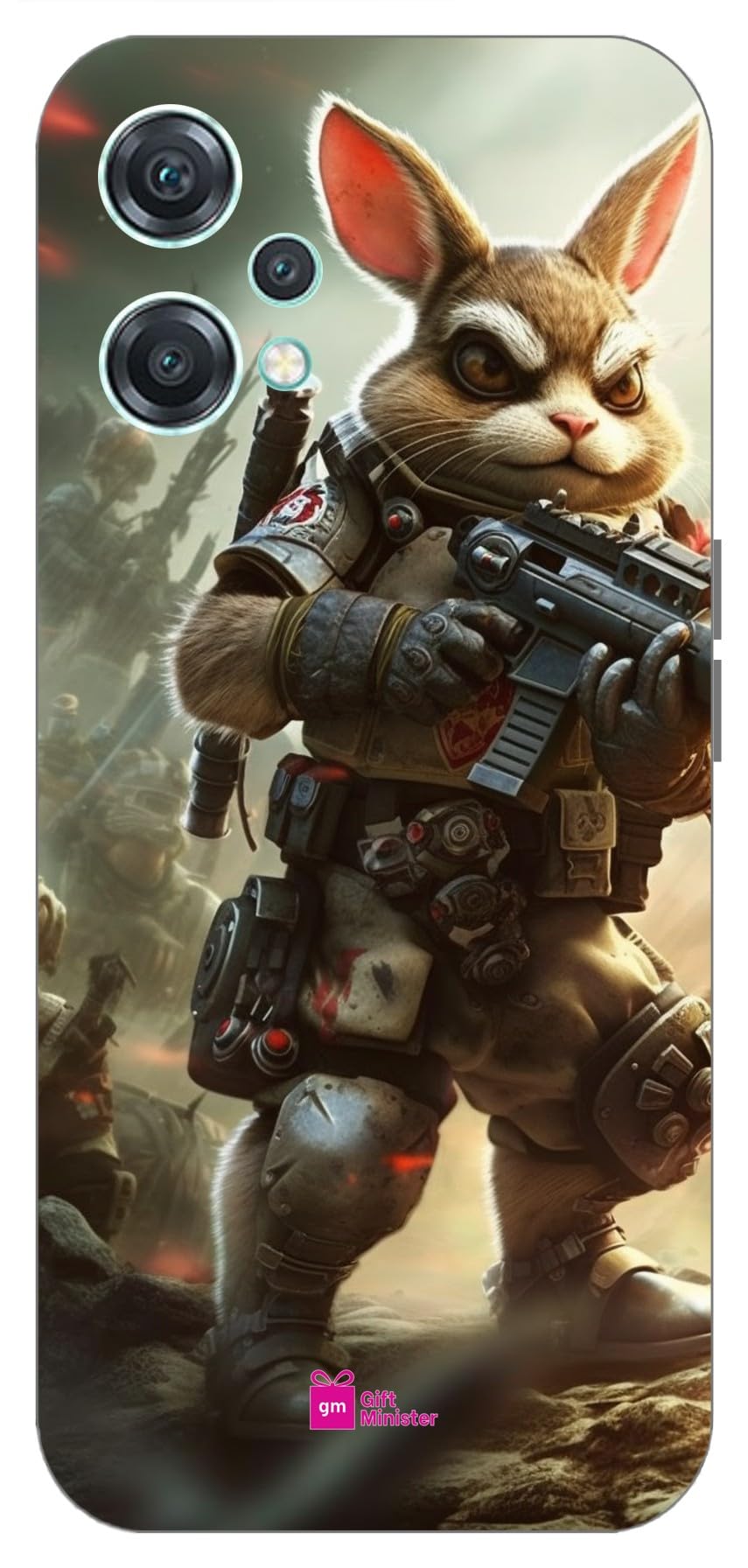 Gift Minister Soft Designer Mobile Case for One Plus Nord Ce2 Lite 5G Back Cover Slate Gray - Panda Action Scene Lighting War Airbrush Art Graphics Emotionally Charged Scenes 1Pcs 17015