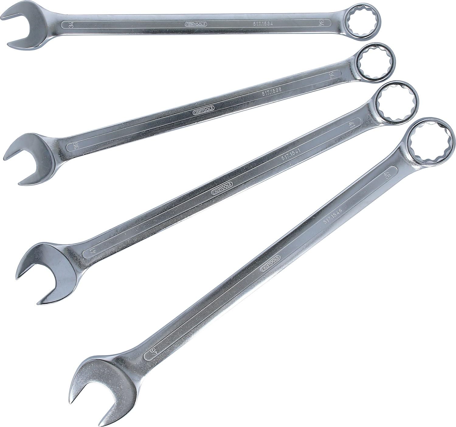 Jeu de cles mixtes extra longues KS TOOLS 517.1595 : debloquez sans effort vos ecrous 34-46mm