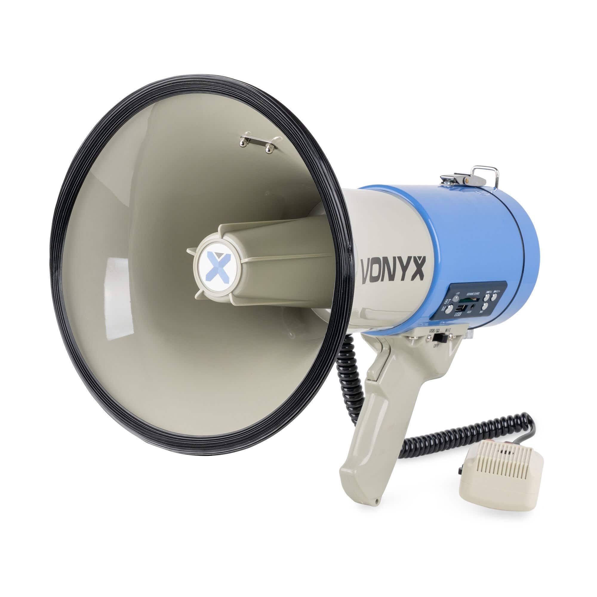 北欧メロハー,AOR◆THINK TWICE/MEGAPHONE VONYX MEG060 60W Megaphone with Handheld Microphone & Siren - High