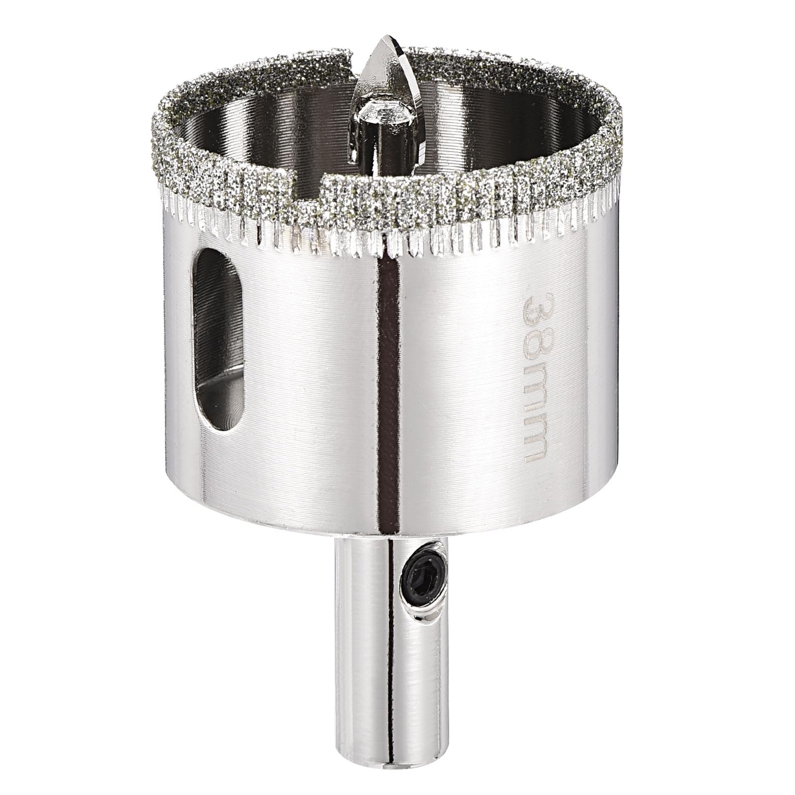 PATIKIL 1-1/2" (38mm) Diamond Hole Saw with Center Drill Bit, Glass Diamond Hole Cutters Hollow Core Drill Bits for Fiberglass, Tile, Porcelain, Ceramic