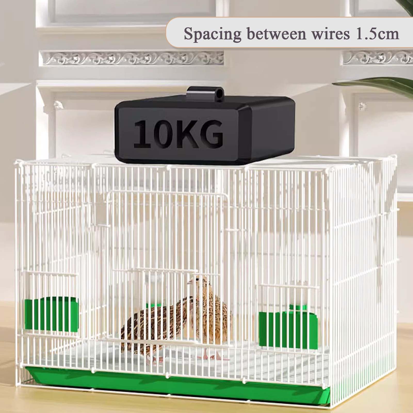 Jaula para Animales pequeños Jaula para Conejos de Interior Jaula para cobayas con Bandeja Superior y extraíble Jaula para hámster Gallinero de Metal (Azul)
