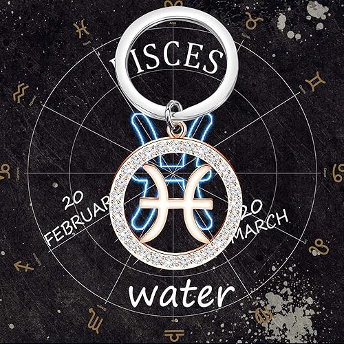 Miniatura 7 de TGBJE Llavero de constelación del zodiaco, regalo del signo del zodiaco, regalo de contorno del zodiaco, horóscopo, constelación, celestial, llavero