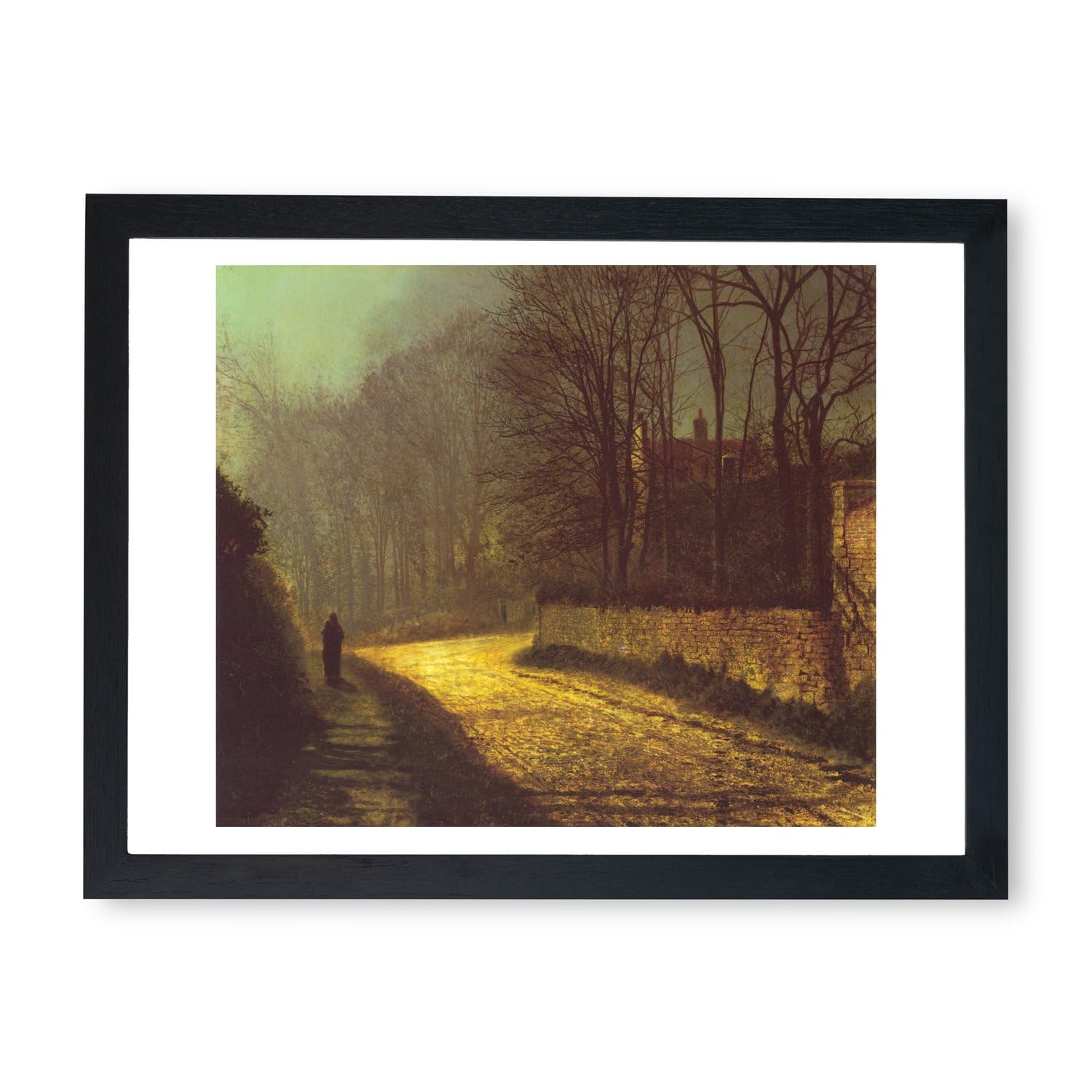 The Lovers John Atkinson Grimshaw grande affiche encadrée décoration murale