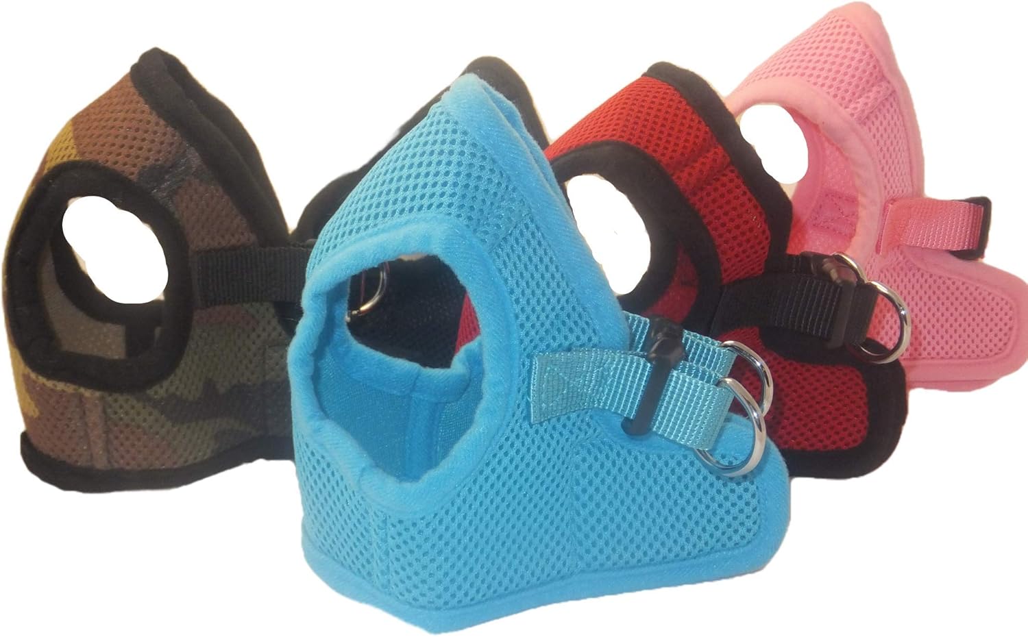 Snazzi Pet Soft No Pull Step-in Dog Harness Small Dog XXS XS Vest For Teacup, Chihuahua, Yorkie, Pomeranian Dog Vest Harness For Puppy Comfy Red Mesh For Puppies (XL 17.5"-19.5