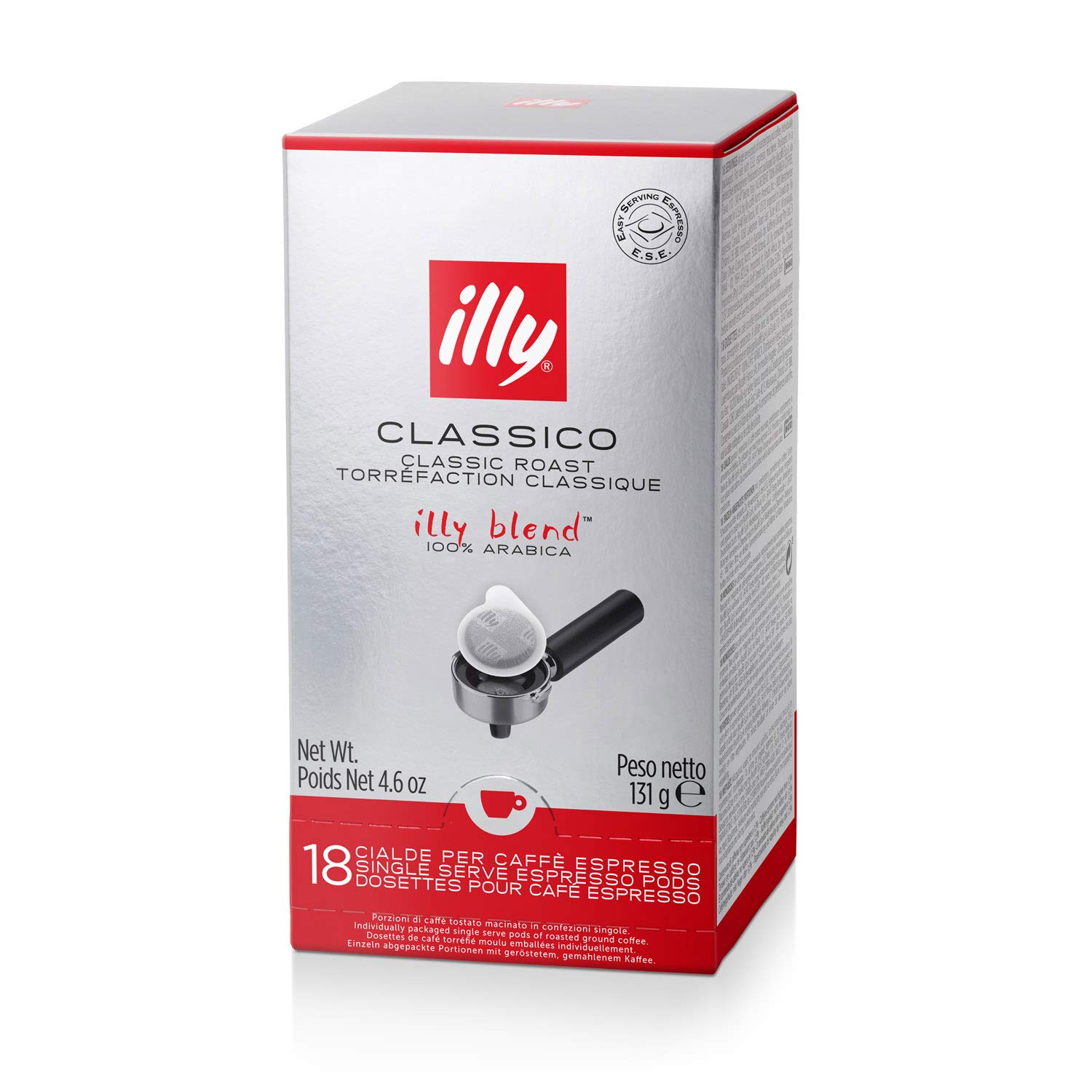illy Caffè Espresso in Cialde E.S.E. Monodose Tostatura Media - 12 Pezzi