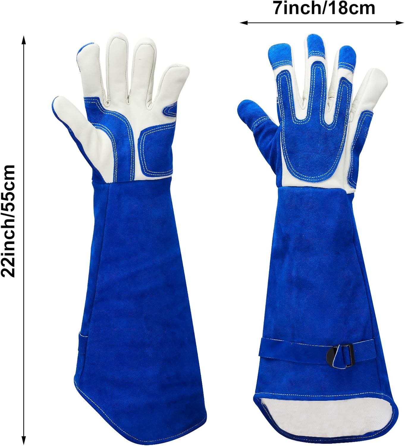 Animal Handling Gloves Bite Proof Reinforced Leather for Dog Training Cat Scratch Falcon Reptile Grabbing Snake