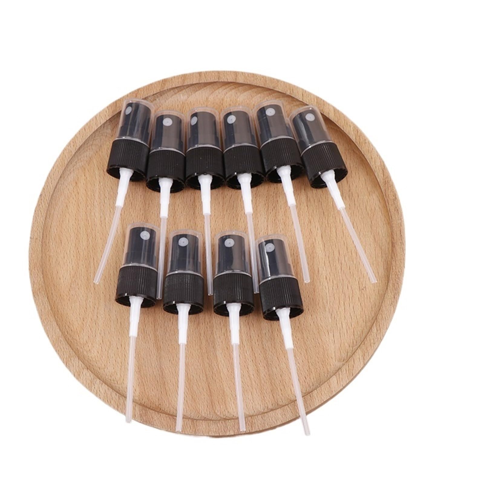XIEHYA 10pcs Spray Bottle Tops Fine Mist Heads Perfume Sprayer Replacement Refillable Bottles Accessories For Travel For Bottles(18 Black)