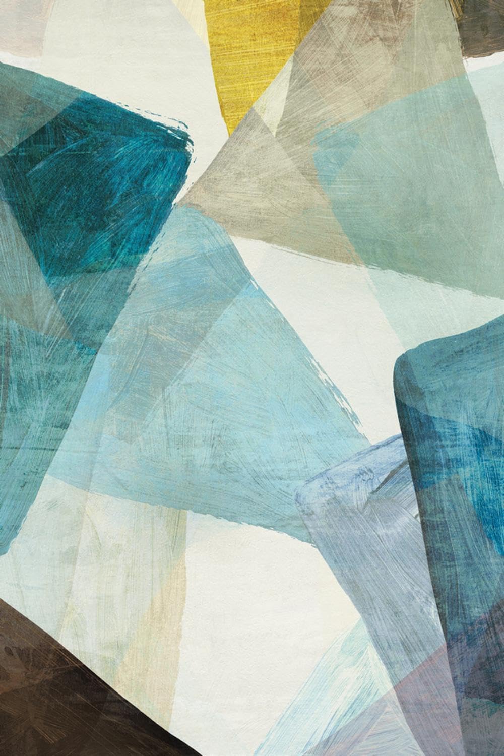 ART.COM Wall Art Print Blue Geometric I by PI Studio, 24" x 36" Unframed 36L" x 24W" Print Only