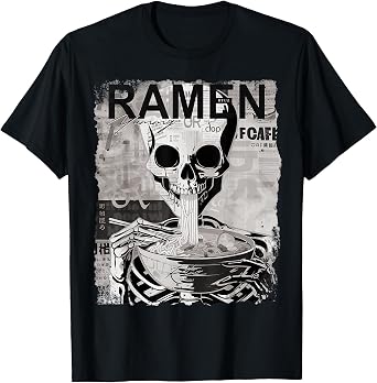 Ramen Noodles Kawaii Japan Retro Fashion Y2K Otaku Manga Anime T-Shirt