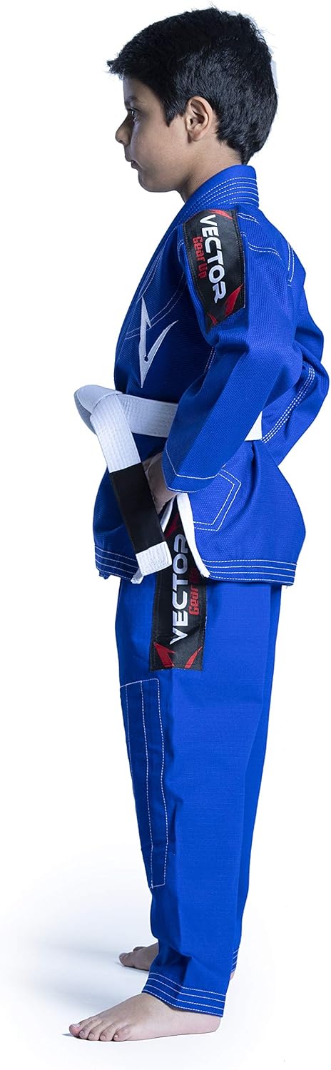 Brazilian BJJ Gi Jiu Jitsu Gi for Child Kids Gi Uniform Durable Pant & Jacket 100% Cotton with Free Belt - Image 4