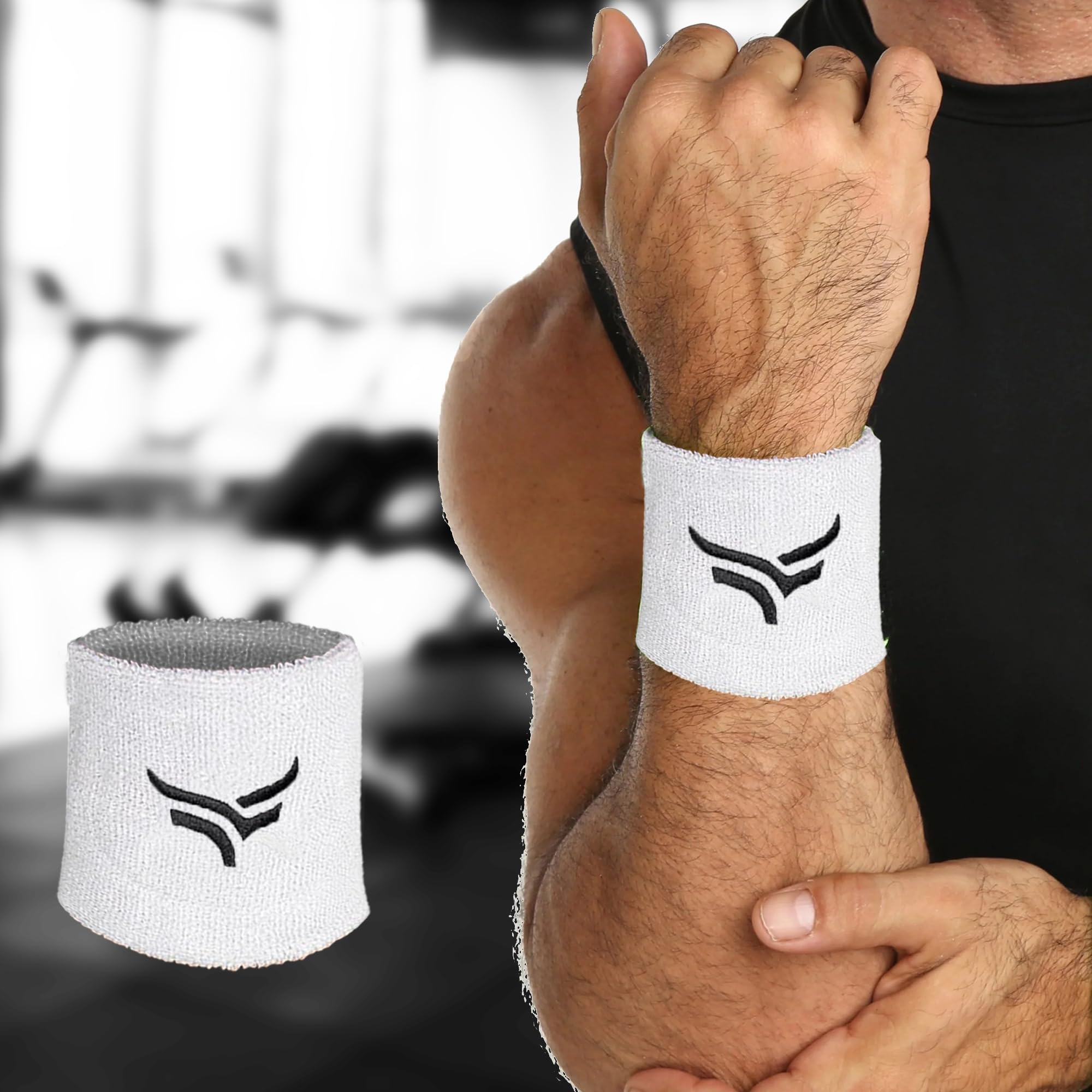 Xtrim Unisex Hand/Wrist Band (Pack of 1), Hand Band for Men, Wrist Band for Women, Wrist Band, Moisture-Wicking, Comfortable Fit, Breathable Fabric, Highly Elastic (White) (B0CFB1RZC8) Amazon Price History, Amazon Price Tracker