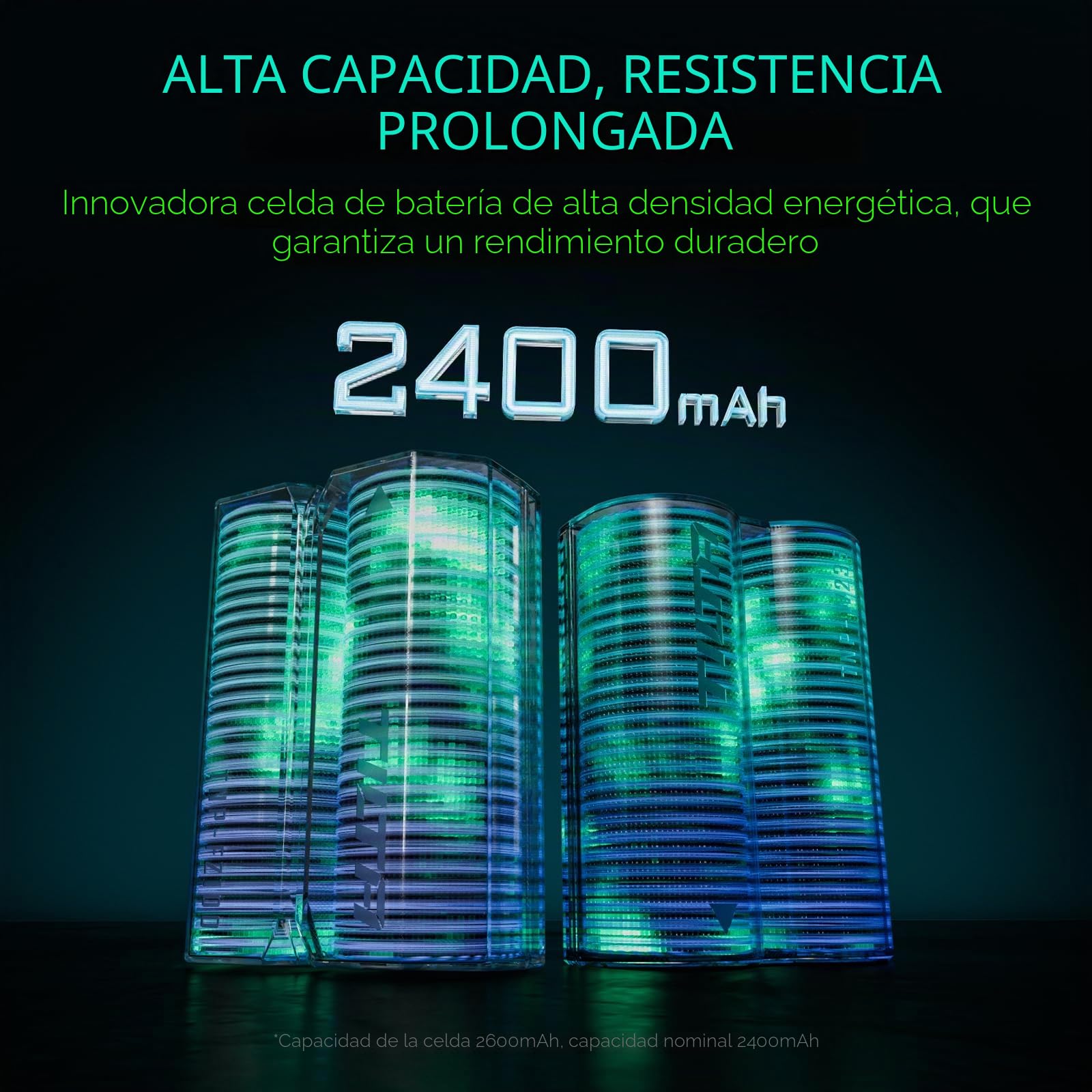 Batería Recargable Tilta EN-EL15C con Entrada USB-C (2400 mAh) | Compatible con Nikon Z8, Zf, Z7II, Z6II, Z7, Z6, Z5, D850, D810, D750, D610, D500, D7500, D7200 TEN-EL15C-GN