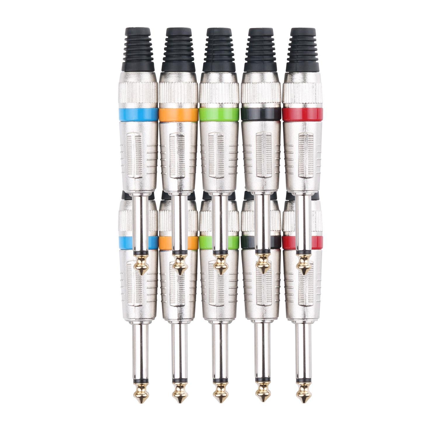 Pronomic JPLUG Color Spinotto Jack - Confezione da 10