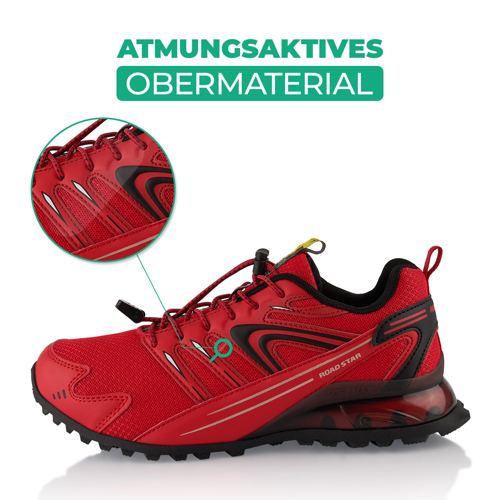 Fusskleidung® Damen Herren Wanderschuhe Trail Running Trekkingschuhe