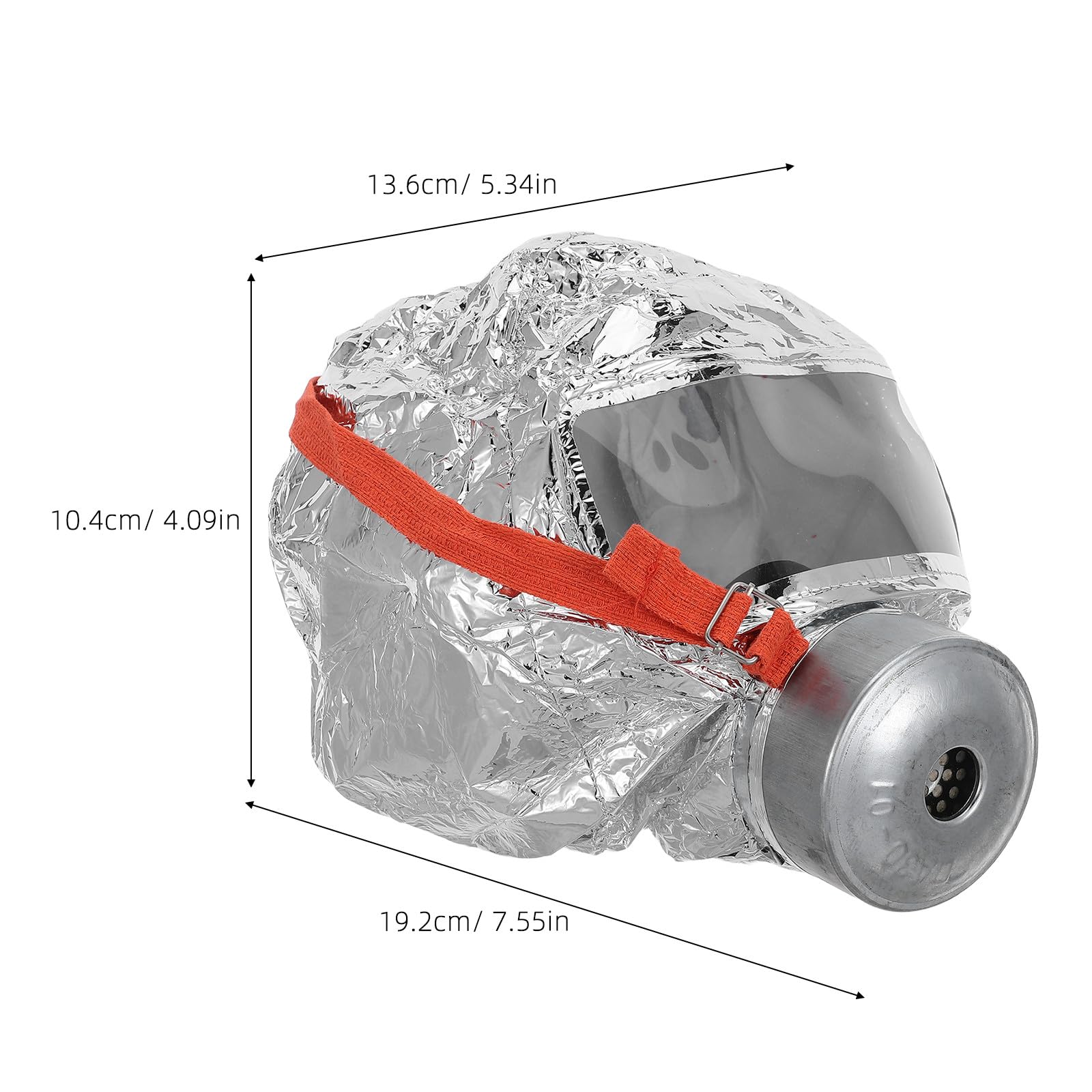 YARNOW contre l'inhalation de fumée, cagoule filtrante d'auto-sauvetage d'urgence avec fenêtre de vision transparente, équipement de sécurité incendie pour la maison et les voyages