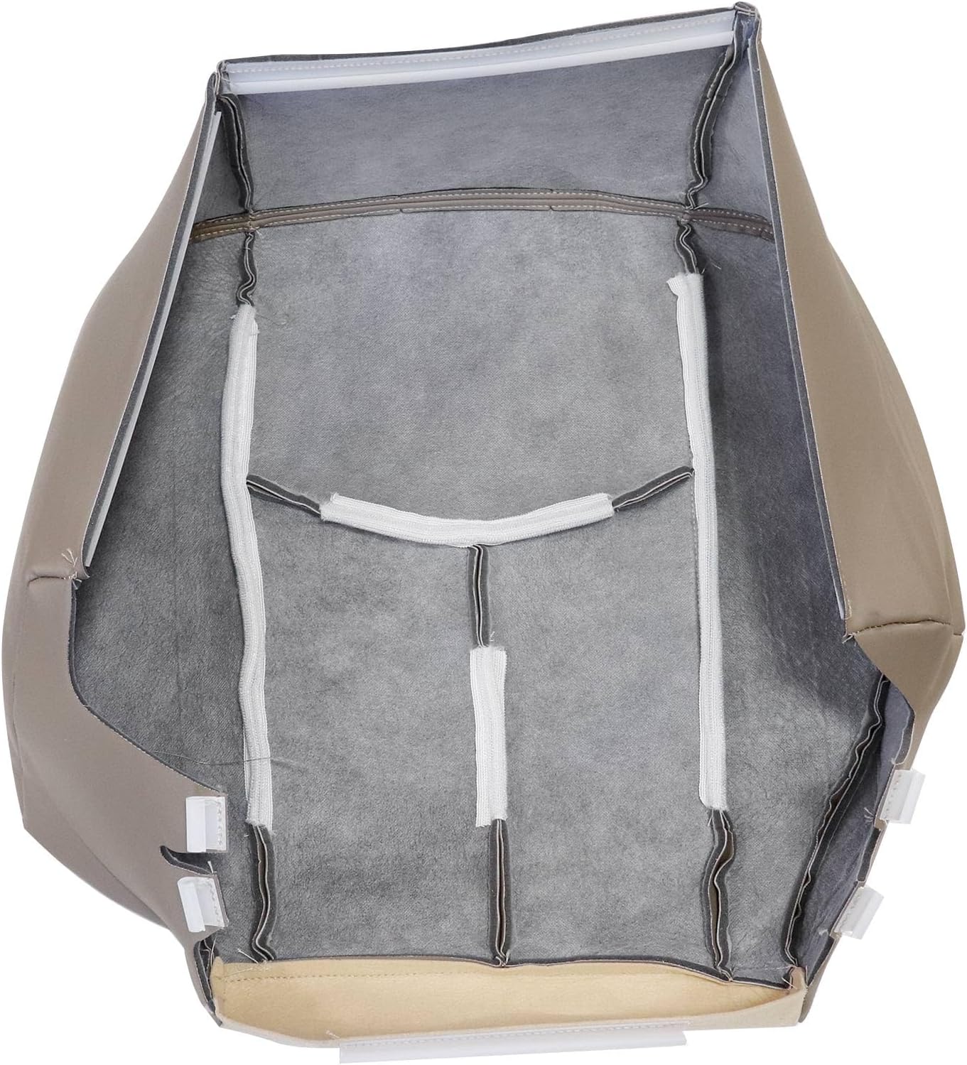 Priprilod #522 Med Tan Passenger Side Bottom Replacement Seat Cover Compatible with Chevy Avalanche Silverado GMC Sierra 1500 2500 3500 HD 2003 2004 2005 2006