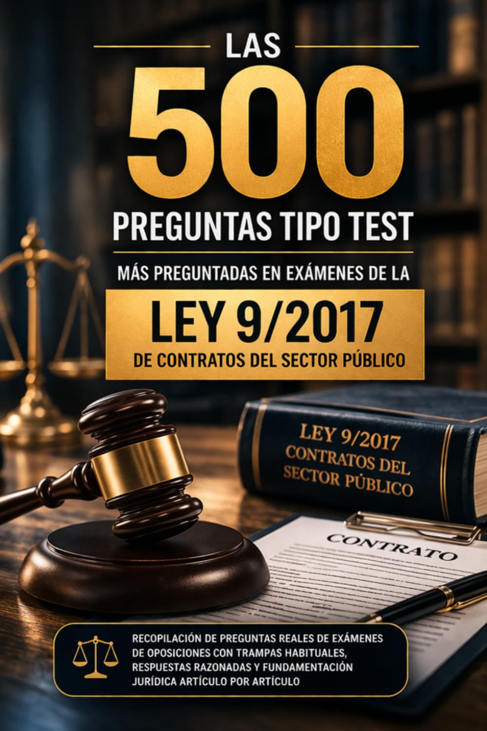Las 500 preguntas tipo test más preguntadas en exámenes de la Ley 9/2017 de Contratos del Sector Público: Recopilación de preguntas reales de exámenes de oposiciones.