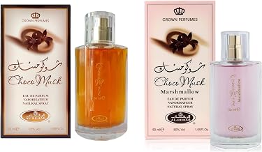 A CENTER Choco Musk & Marshmallow Eau de Parfum Cologne Set 1.65 Fl Oz x 2 | Long Lasting Gourmand Sweet Perfume for Women & Men | Fragrance Gift for Daily Use