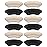 Heel Grips Liner Cushions Inserts for Loose Shoes, Heel Pads Snugs for Shoe Too Big Men Women, Filler Improved Shoe Fit and Comfort, Prevent Heel Slip and Blister (Pale Apricot+Black(6 Pairs))