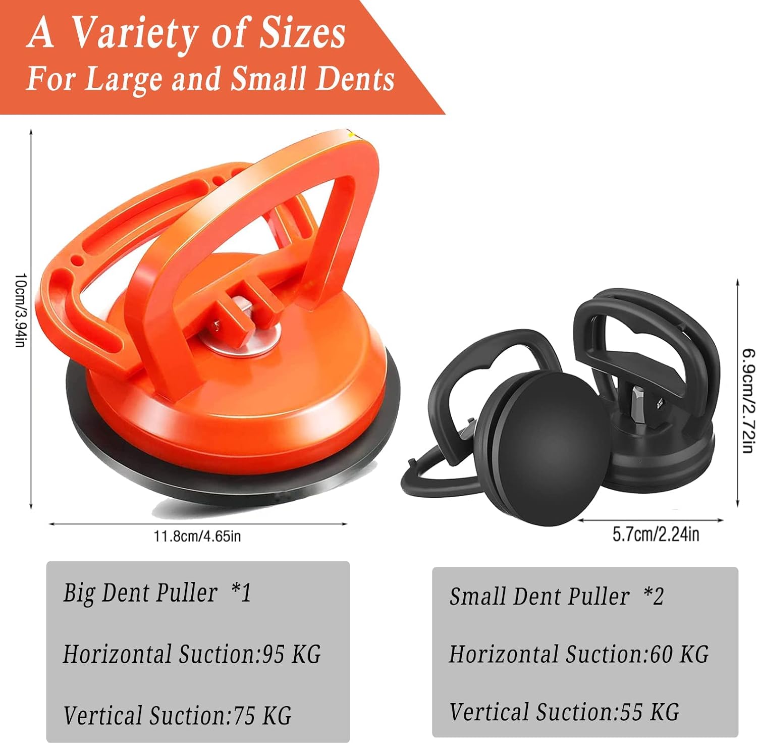 Albrta Dent Puller,Powerful Car Dent Puller,Car Dent Removal Kit,Dent Remover Tool for Car Dent Repair, Glass, Screen, Tiles Lifting and Objects Moving