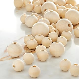 Bead Landing Wood Mix Round Craft Beads, 6 Pack
