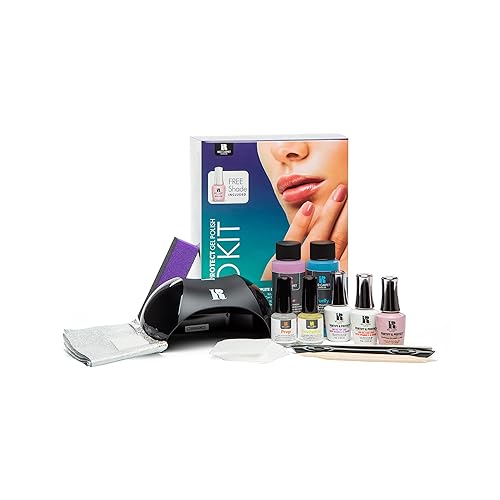 RCM Fortify & Protect Pro Kit Kit de esmalte de uñas de gel y luz UV con esmalte de uñas de gel UV y secador de uñas